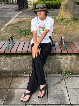 「アイテム（ブレスレット）」を使った、reijiro さん（メンズ・165cm）の夏コーディネート