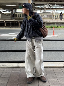 「アイテム（トートバッグ）」を使った、reijiro さん（メンズ・165cm・20代）の秋コーディネート