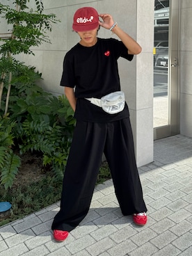 「アイテム（ボディバッグ/ウエストポーチ）」を使った、reijiro さん（メンズ・165cm）の夏コーディネート