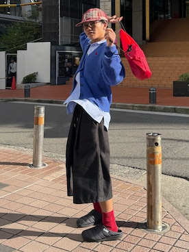 「アイテム（エコバッグ/サブバッグ）」を使った、reijiro さん（メンズ・165cm）の秋コーディネート