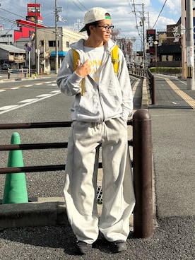 「アイテム（バックパック/リュック）」を使った、reijiro さん（メンズ・165cm・20代）の秋コーディネート