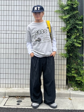 「TAKEASY（テイクイージー）のアイテム」を使った、reijiro さん（メンズ・165cm）の夏コーディネート