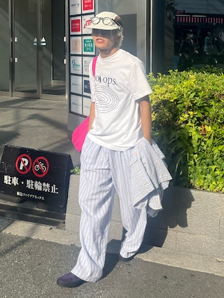 「common gull products.(コモンガルプロダクツ)の夜風に吹かれ寄るジャケット(テーラードジャケット)」を使った、reijiro さん(メンズ・165cm)の夏コーディネート