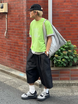 「Supreme （シュプリーム）のアイテム」を使った、reijiro さん（メンズ・165cm）の夏コーディネート