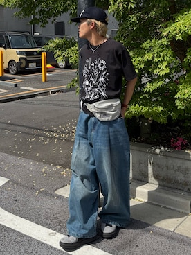 「Elanque（エランク）のアイテム」を使った、reijiro さん（メンズ・165cm）の夏コーディネート