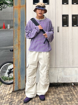 「アイテム（ハット）」を使った、reijiro さん（メンズ・165cm）の秋コーディネート