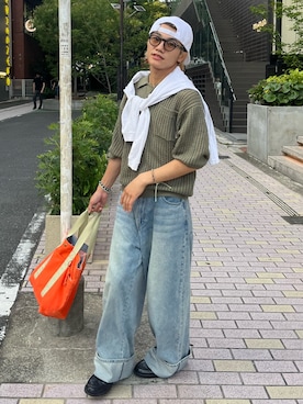 「Elanque（エランク）のアイテム」を使った、reijiro さん（メンズ・165cm）の夏コーディネート