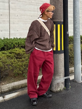 「低身長男子」｜「アイテム（トップス）」を使った、reijiro さん（メンズ・165cm）の冬コーディネート