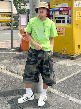 「Elanque（エランク）のアイテム」を使った、reijiro さん（メンズ・165cm）の夏コーディネート