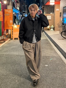 「アイテム（メガネ）」を使った、reijiro さん（メンズ・165cm）の秋コーディネート