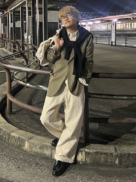 「Elanque（エランク）のアイテム」を使った、reijiro さん（メンズ・165cm）の春コーディネート