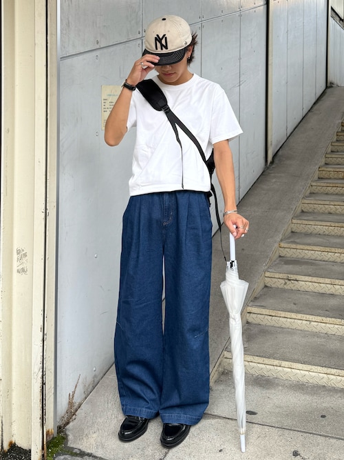 【AMERICAN NEEDLE】ベースボールロゴストレートキャップ