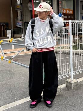 「Regen Glanz（レーゲングランツ）のアイテム」を使った、reijiro さん（メンズ・165cm）の春コーディネート