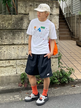 「WHIMSIC（ウィムジック）のアイテム」を使った、reijiro さん（メンズ・165cm）の夏コーディネート