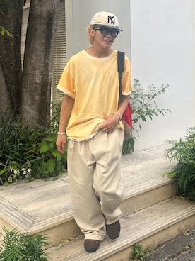 「Elanque（エランク）のアイテム」を使った、reijiro さん（メンズ・165cm）の夏コーディネート