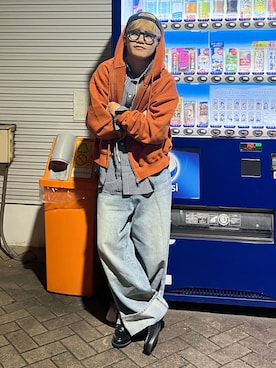 「elldu（エルドゥ）のアイテム（キャップ）」を使った、reijiro さん（メンズ・165cm）の春コーディネート