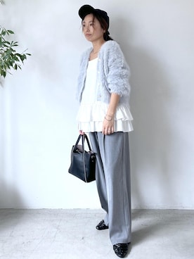 「アイテム（キャミソール）」を使った、yukaさん（レディース・152cm・40代）の秋コーディネート