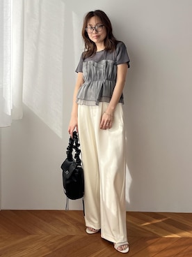 「VIS（ビス）のアイテム」を使った、yukaさん（レディース・152cm）の春コーディネート