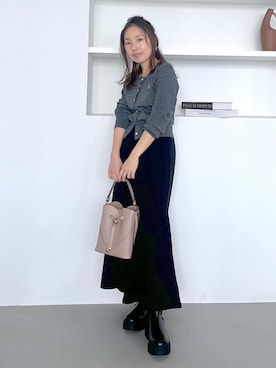 「アイテム（ショルダーバッグ）」を使った、yukaさん（レディース・152cm・40代）の夏コーディネート