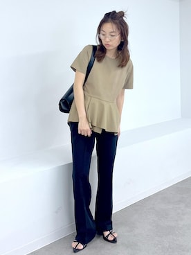 「VIS（ビス）のアイテム（バッグ）」を使った、yukaさん（レディース・152cm）の春コーディネート