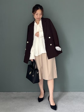 「VIS（ビス）のアイテム（ジャケット/アウター）」を使った、yukaさん（レディース・152cm）の秋コーディネート