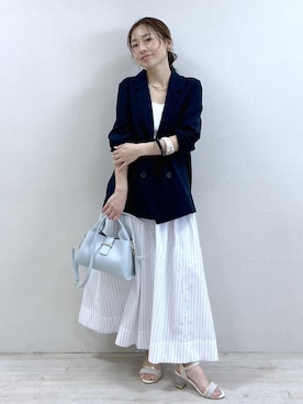 「VIS（ビス）のアイテム（バッグ）」を使った、yukaさん（レディース・152cm）の夏コーディネート
