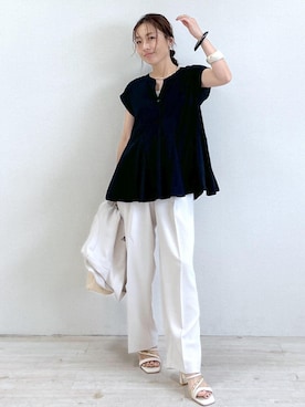 「アイテム（ジャケット/アウター）」を使った、yukaさん（レディース・152cm・40代）の夏コーディネート
