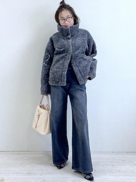 「アイテム（ジャケット/アウター）」を使った、yukaさん（レディース・152cm・40代）の秋コーディネート