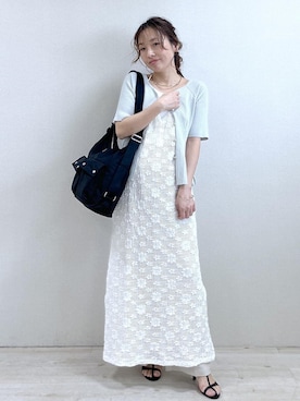 「VIS（ビス）のアイテム（トップス）」を使った、yukaさん（レディース・152cm）の春コーディネート