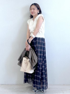 「アイテム（テーラードジャケット）」を使った、yukaさん（レディース・152cm・40代）の夏コーディネート