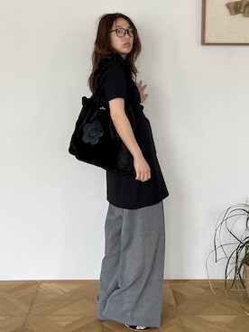 「VIS（ビス）のアイテム（パンツ）」を使った、yukaさん（レディース・152cm）の夏コーディネート