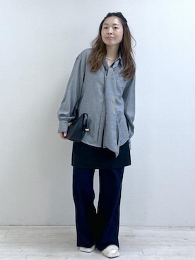 「VIS（ビス）のアイテム（トップス）」を使った、yukaさん（レディース・152cm）の秋コーディネート
