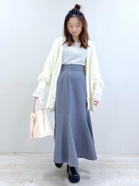 「アイテム（Tシャツ/カットソー）」を使った、yukaさん（レディース・152cm・40代）の秋コーディネート