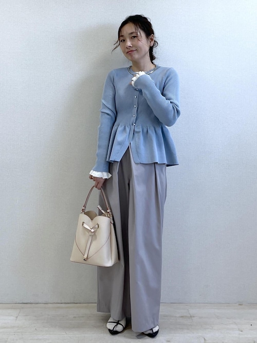 袖口レース編みニットプルオーバー（ニット/セーター）｜VIS（ビス）の