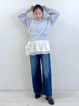 「VIS（ビス）のアイテム」を使った、yukaさん（レディース・152cm）の冬コーディネート