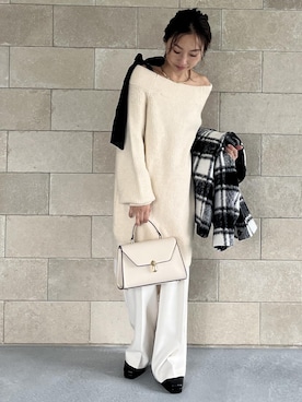 「アイテム（ワンピース）」を使った、yukaさん（レディース・152cm・40代）の秋コーディネート