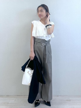 「アイテム（パンプス）」を使った、yukaさん（レディース・152cm・40代）の夏コーディネート