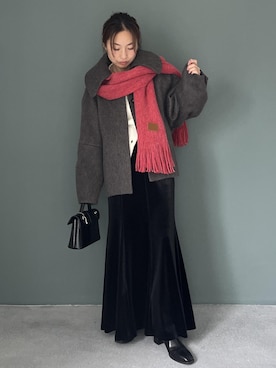 「VIS（ビス）のアイテム（トップス）」を使った、yukaさん（レディース・152cm）の秋コーディネート