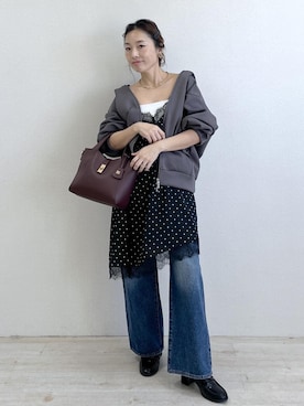 「Juze（ジュゼ）のアイテム」を使った、yukaさん（レディース・152cm）の秋コーディネート