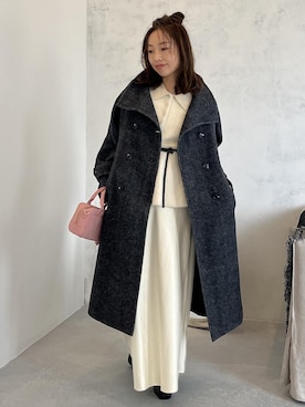 「アイテム（ボストンバッグ）」を使った、yukaさん（レディース・152cm・40代）の秋コーディネート