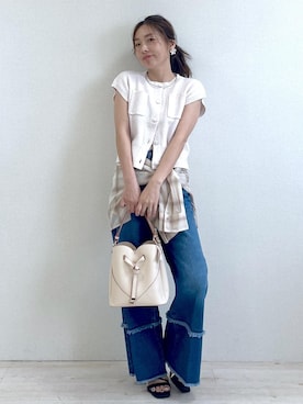 「VIS（ビス）のアイテム」を使った、yukaさん（レディース・152cm）の夏コーディネート
