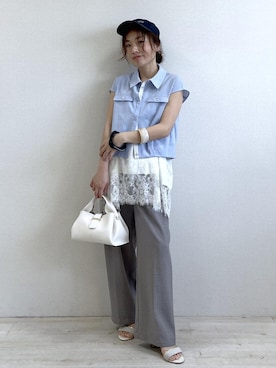 「VIS（ビス）のアイテム」を使った、yukaさん（レディース・152cm）の春コーディネート