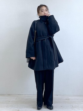 「アイテム（スラックス）」を使った、yukaさん（レディース・152cm・40代）の秋コーディネート