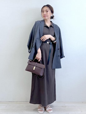 「アイテム（ワンピース）」を使った、yukaさん（レディース・152cm・40代）の夏コーディネート
