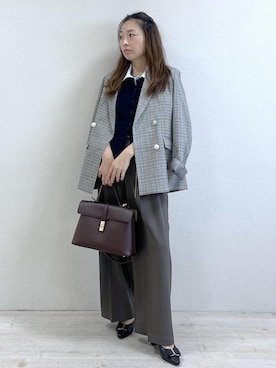 「Juze（ジュゼ）のアイテム」を使った、yukaさん（レディース・152cm）の秋コーディネート