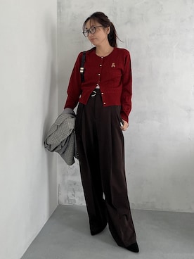 「VIS（ビス）のアイテム（トップス）」を使った、yukaさん（レディース・152cm）の秋コーディネート