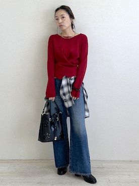 「Juze（ジュゼ）のアイテム」を使った、yukaさん（レディース・152cm）の秋コーディネート