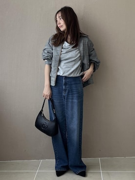 「VIS（ビス）のアイテム（バッグ）」を使った、yukaさん（レディース・152cm）の夏コーディネート