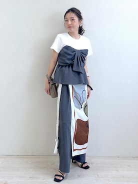 「VIS（ビス）のアイテム」を使った、yukaさん（レディース・152cm）の夏コーディネート