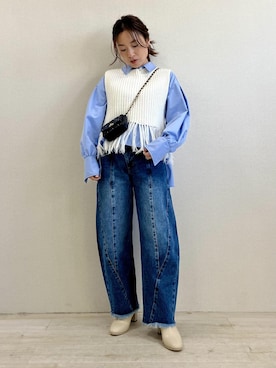 yukaさん(レディース・152cm)の冬コーディネート